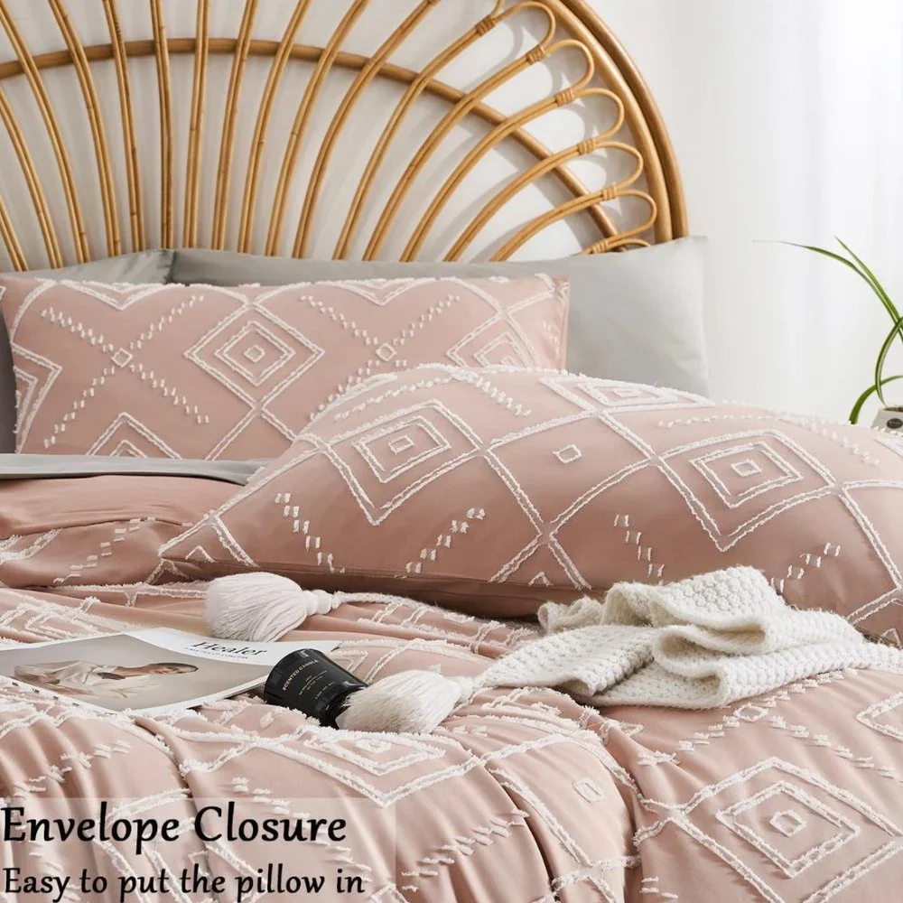 Boho Chic Jacquard Duvet Cover Set